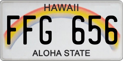 HI license plate FFG656