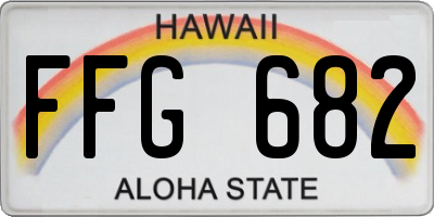 HI license plate FFG682
