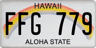 HI license plate FFG779