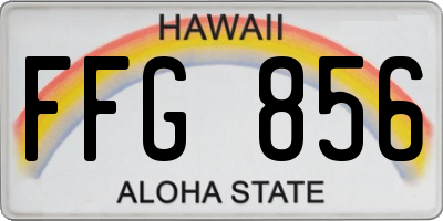 HI license plate FFG856