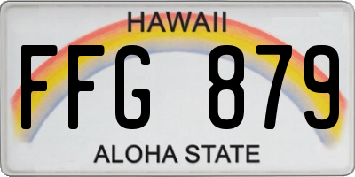 HI license plate FFG879