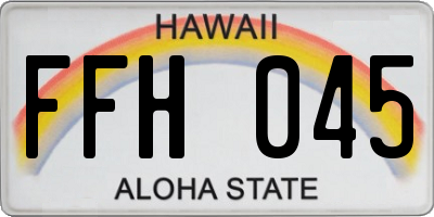 HI license plate FFH045