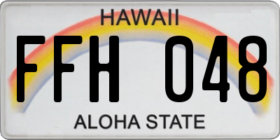 HI license plate FFH048