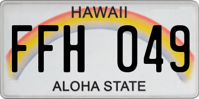 HI license plate FFH049