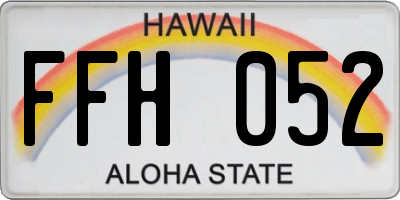 HI license plate FFH052