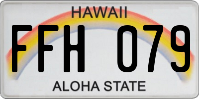 HI license plate FFH079