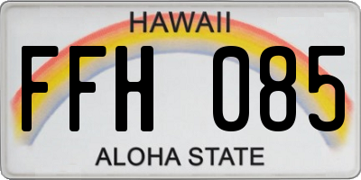 HI license plate FFH085