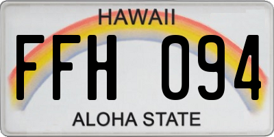 HI license plate FFH094