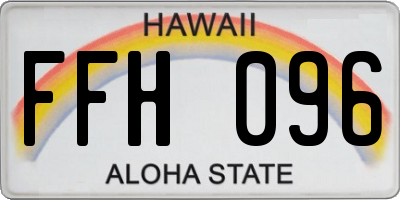 HI license plate FFH096