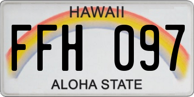 HI license plate FFH097
