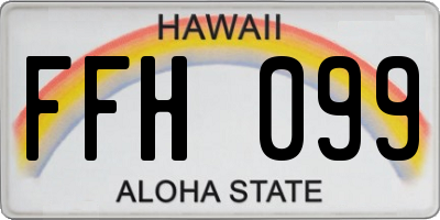 HI license plate FFH099