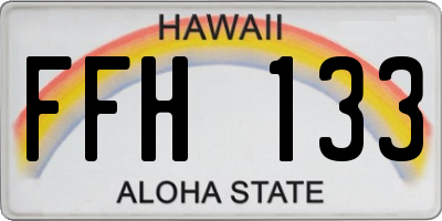 HI license plate FFH133