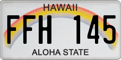 HI license plate FFH145
