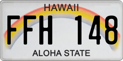HI license plate FFH148