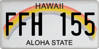 HI license plate FFH155