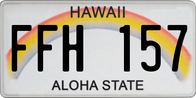 HI license plate FFH157