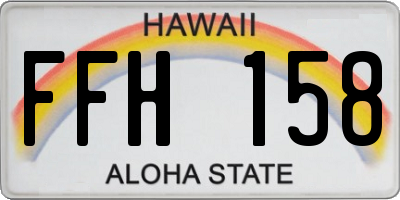 HI license plate FFH158