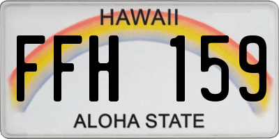 HI license plate FFH159