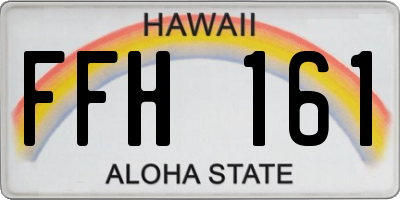 HI license plate FFH161