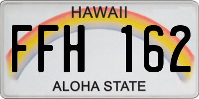 HI license plate FFH162