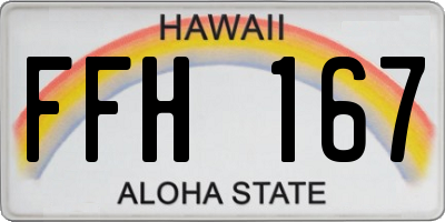 HI license plate FFH167