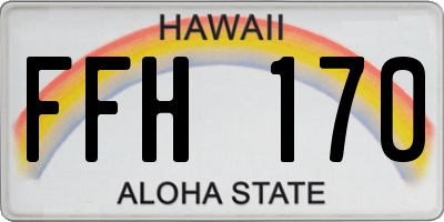 HI license plate FFH170