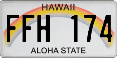 HI license plate FFH174
