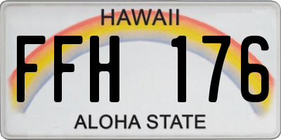 HI license plate FFH176