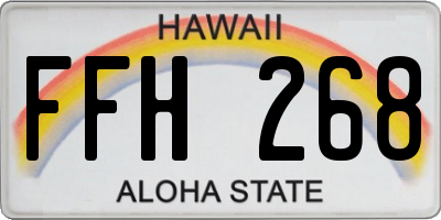 HI license plate FFH268