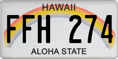 HI license plate FFH274