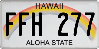 HI license plate FFH277