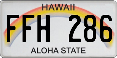 HI license plate FFH286