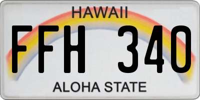 HI license plate FFH340