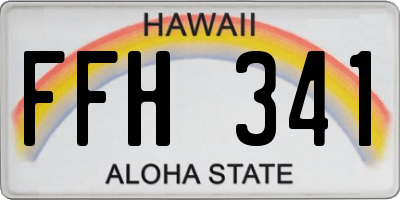 HI license plate FFH341
