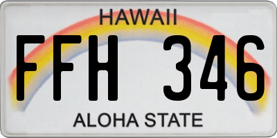 HI license plate FFH346