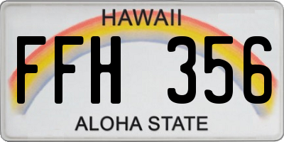 HI license plate FFH356