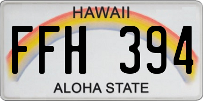 HI license plate FFH394