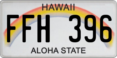 HI license plate FFH396
