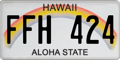 HI license plate FFH424
