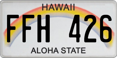 HI license plate FFH426