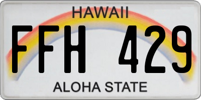 HI license plate FFH429