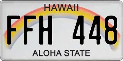 HI license plate FFH448