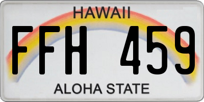 HI license plate FFH459