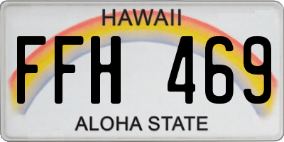 HI license plate FFH469