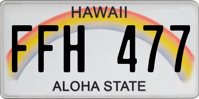 HI license plate FFH477