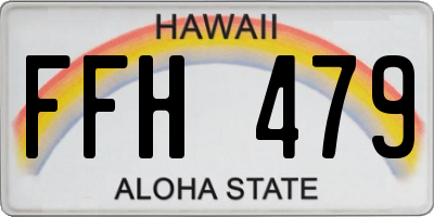 HI license plate FFH479