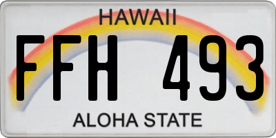 HI license plate FFH493