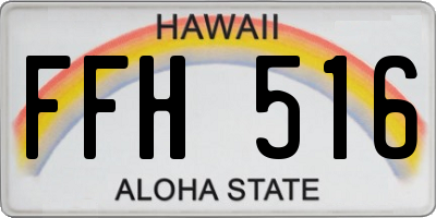 HI license plate FFH516