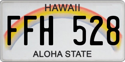 HI license plate FFH528