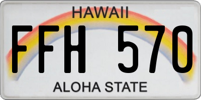HI license plate FFH570
